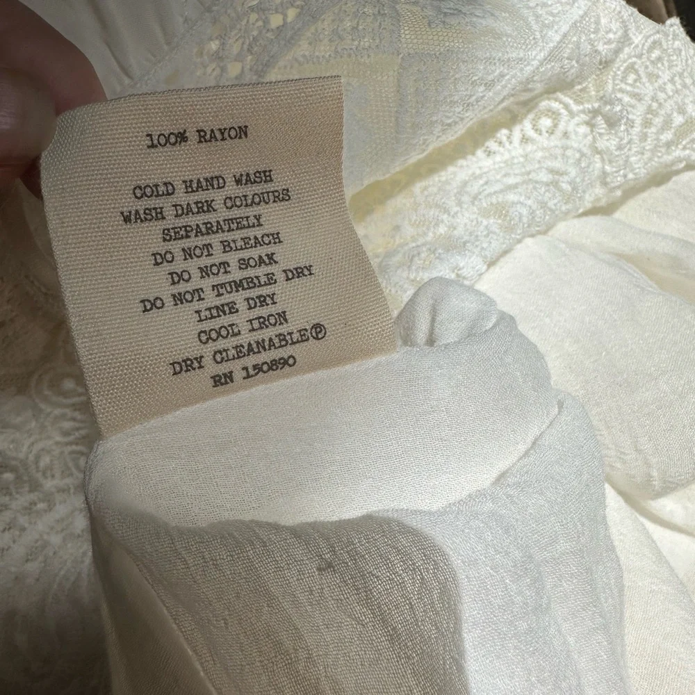 Spell Peaches Slip Dress with lace, NWT, XL - Picture 14 of 17